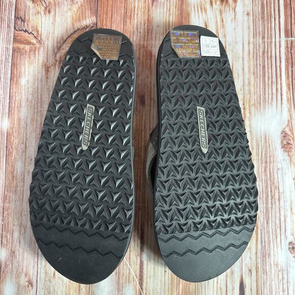 Skechers Surf Combers Mens Size 11 Gray Sandals Thong Flip Flops Open Toe Shoes - Picture 8 of 10